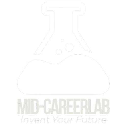MCL_Black_Square_Logo-Inverted-Transp Logo with a laboratory flask above the text "MID-CAREERLAB" and the tagline "Invent Your Future" below it.